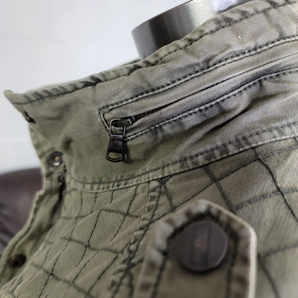 Levi's jacket size L Green military color - Picture 8 of 14